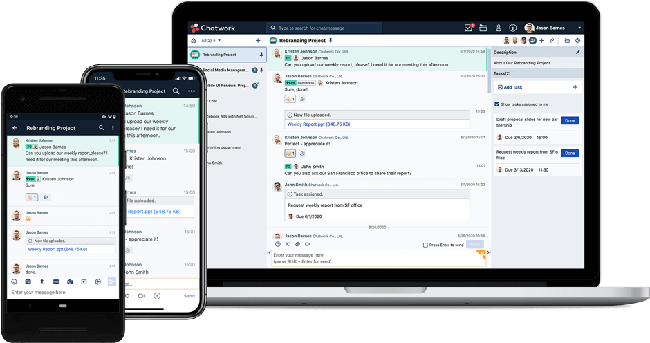 Business chat, chat work
