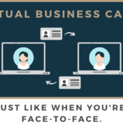 Virtual business card image banner
