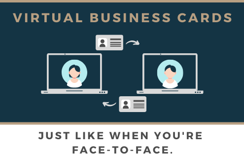 Virtual business card image banner