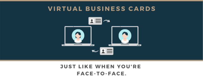 Virtual business card image banner